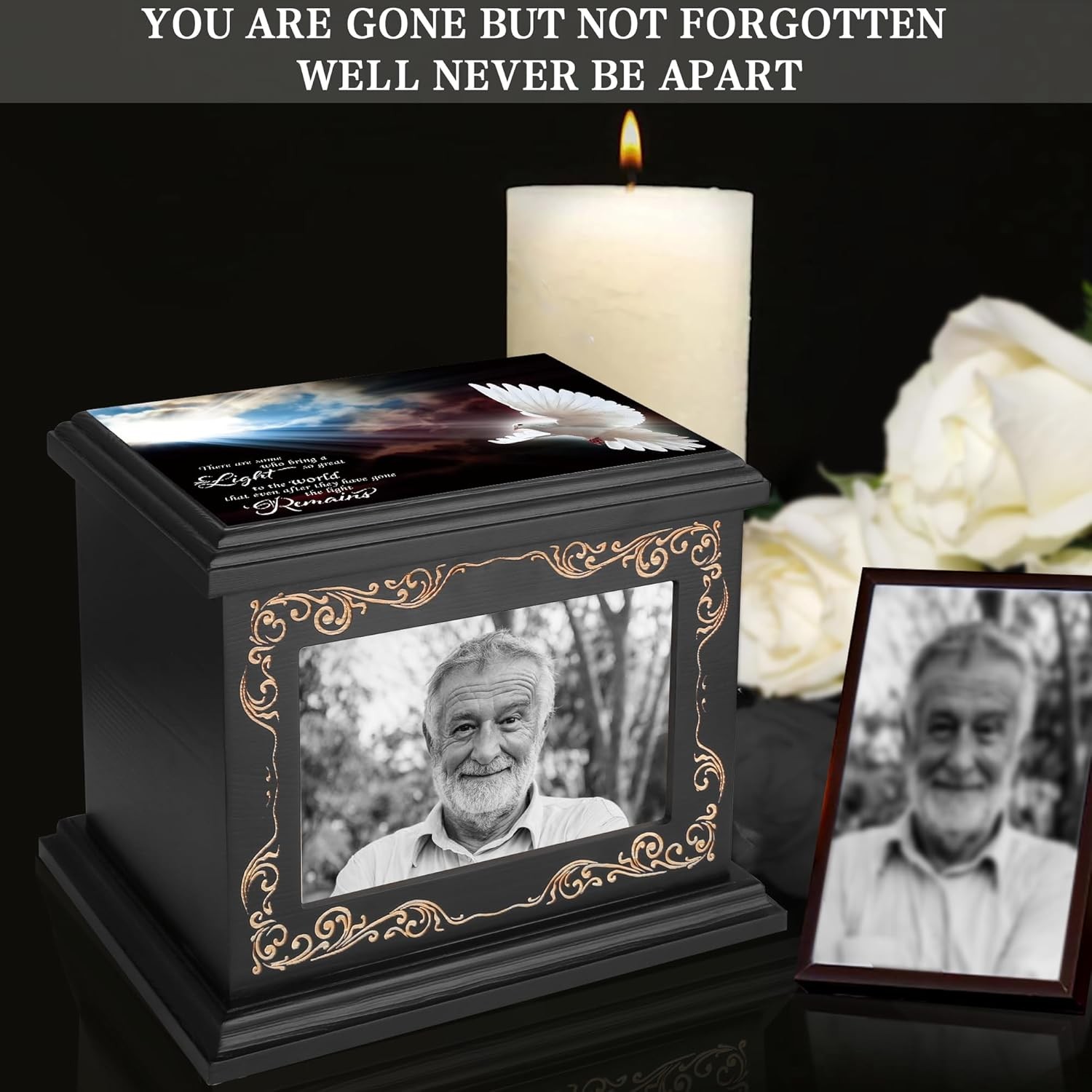 Unisex adult cremation urn, Holds up to 200 pounds of adult remains