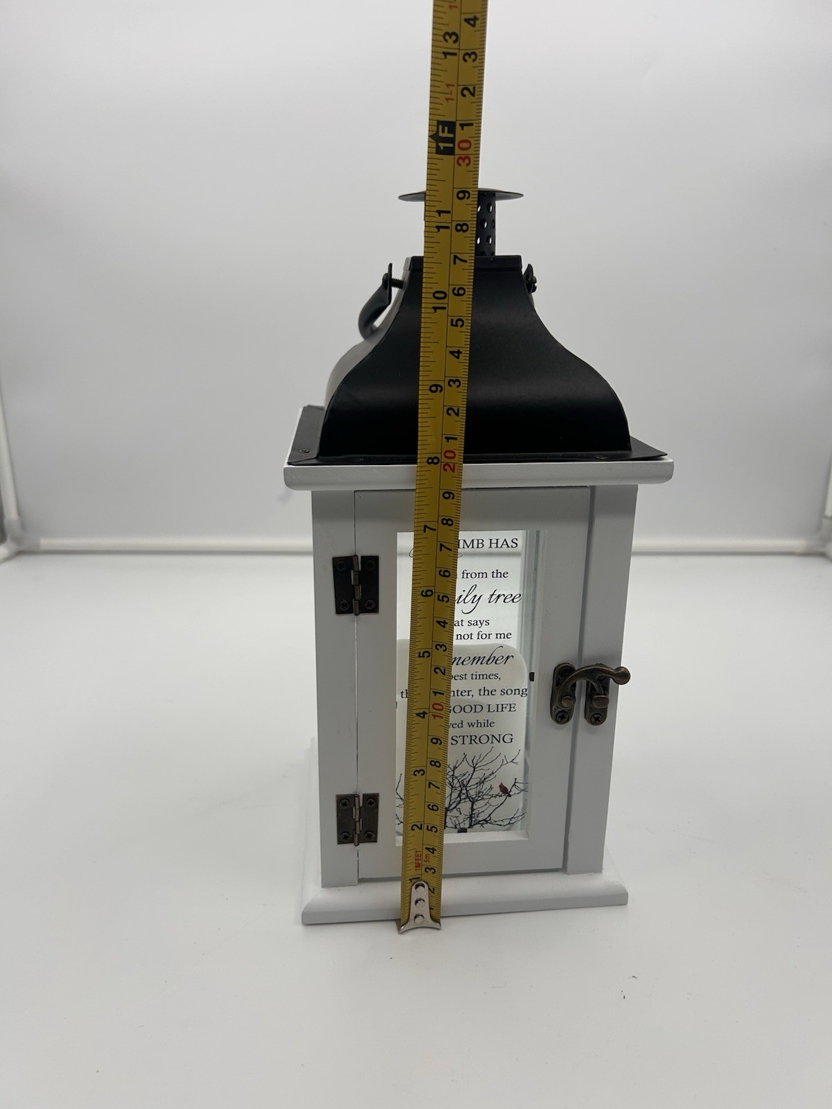 Flameless LED Memorial Lantern with UV-Printed Glass – Remembrance Keepsake