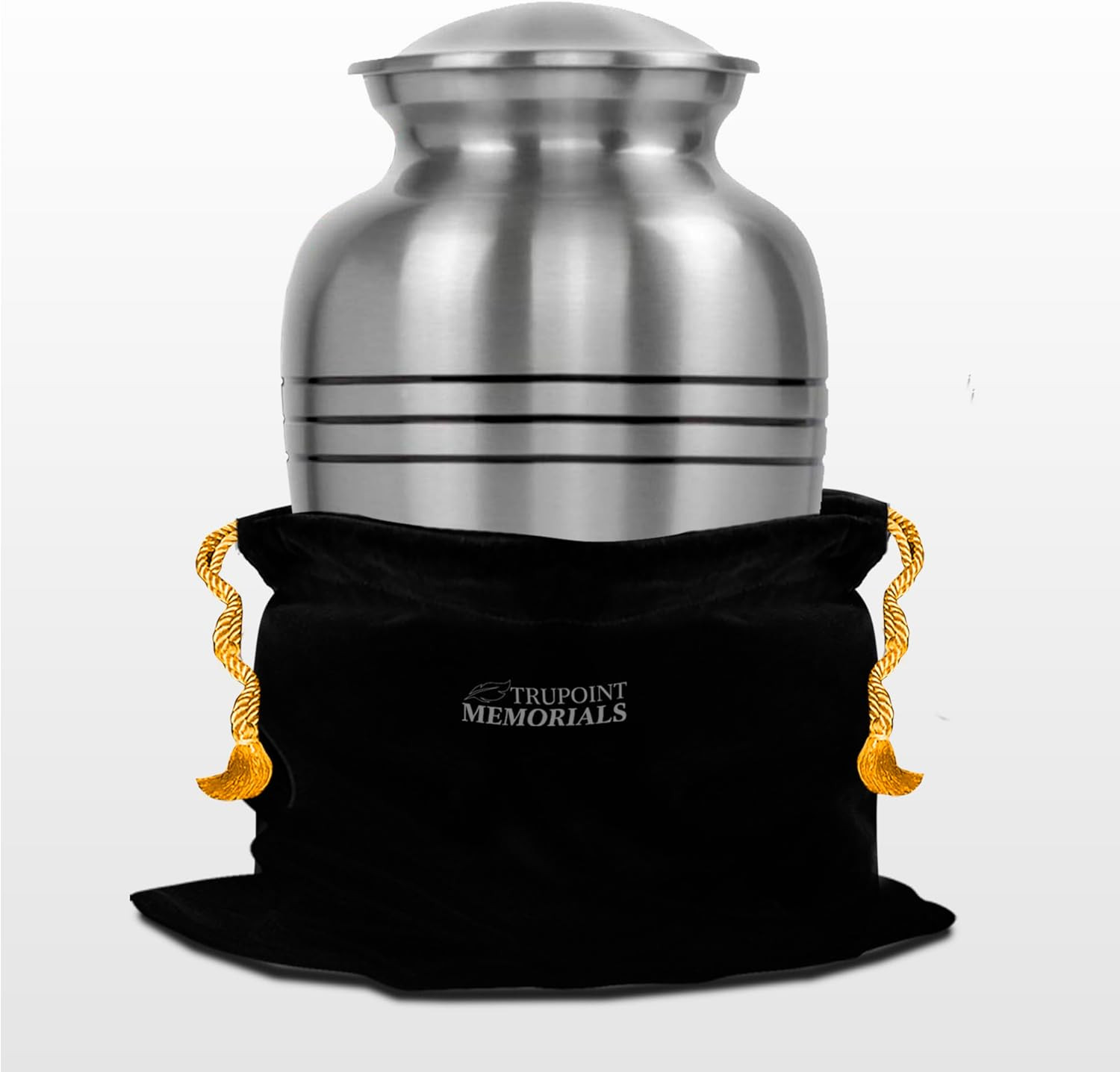 Trupoint Memorials Cremation Urns for Human Ashes, Pewter Decorative Burial Urn
