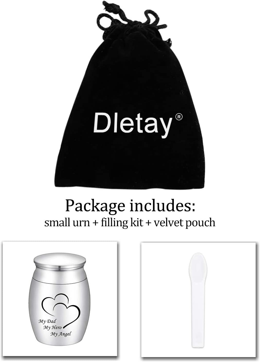 1.57 Inches Small Cremation Keepsake Urns for Human Ashes Mini Cremation Urn Sma