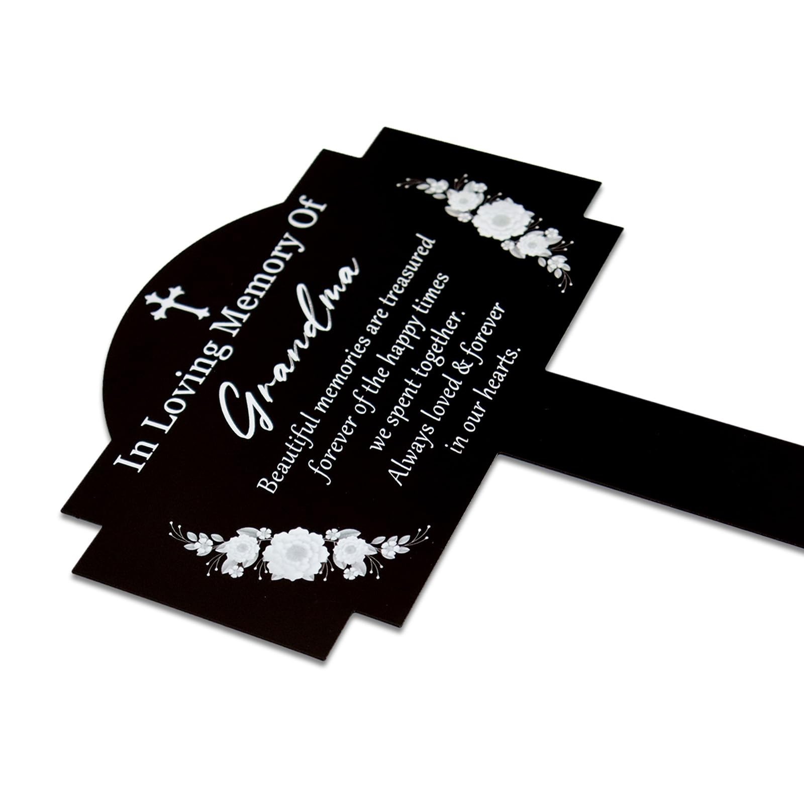 Cemetery Grave Marker Stakes Waterproof Memorial Plaque for Outdoor Use