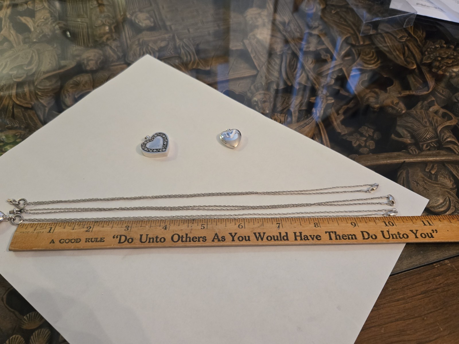 Sterling Silver 925 Cremation Urn Pendant Heart/Teardrop & 20″ Chain CHOOSE ONE