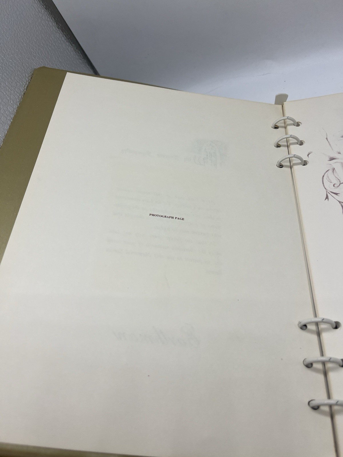 Vintage Funeral Memorial Record Book Service Family Guest Friends Sign In Unused