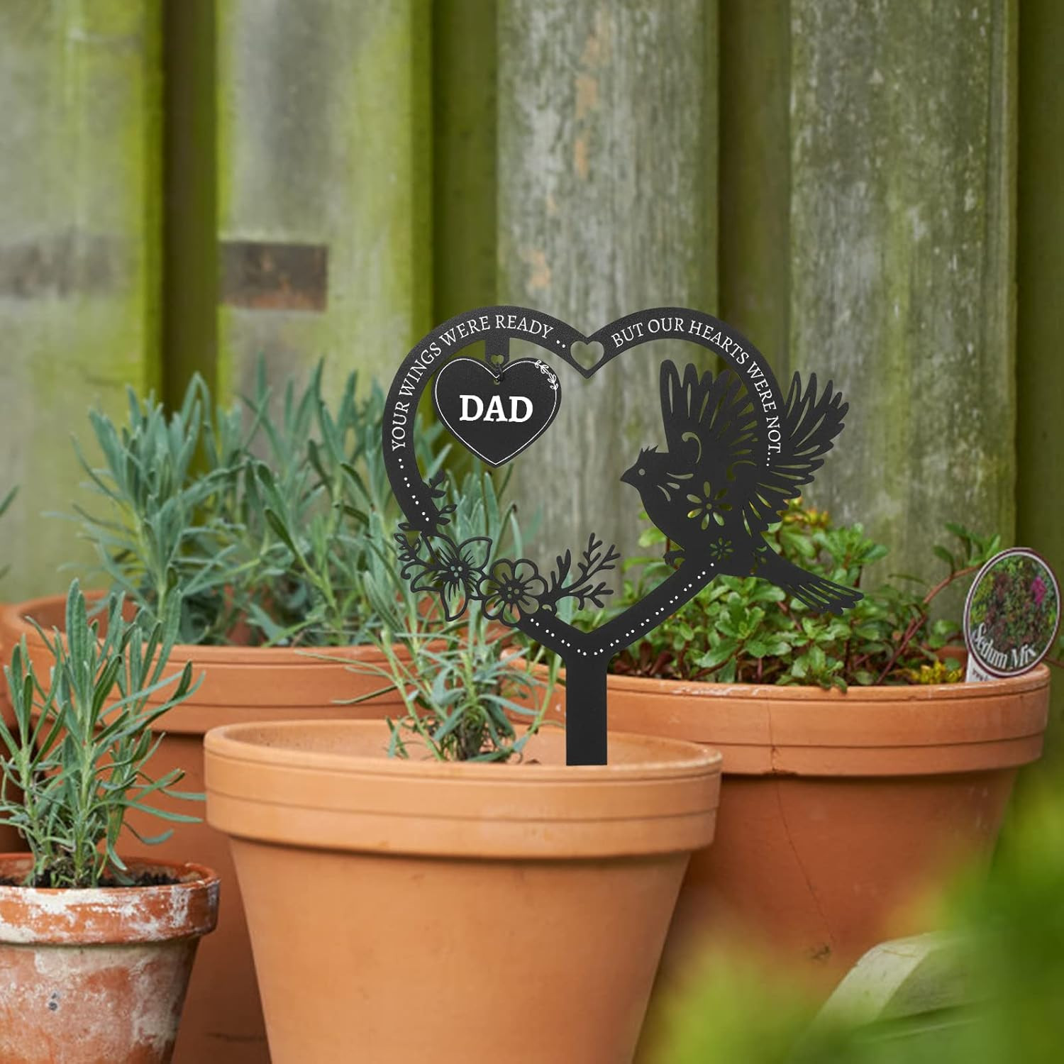Memorial Grave Markers for Dad, Cemetery Decorations for Grave, Memorial Gifts f