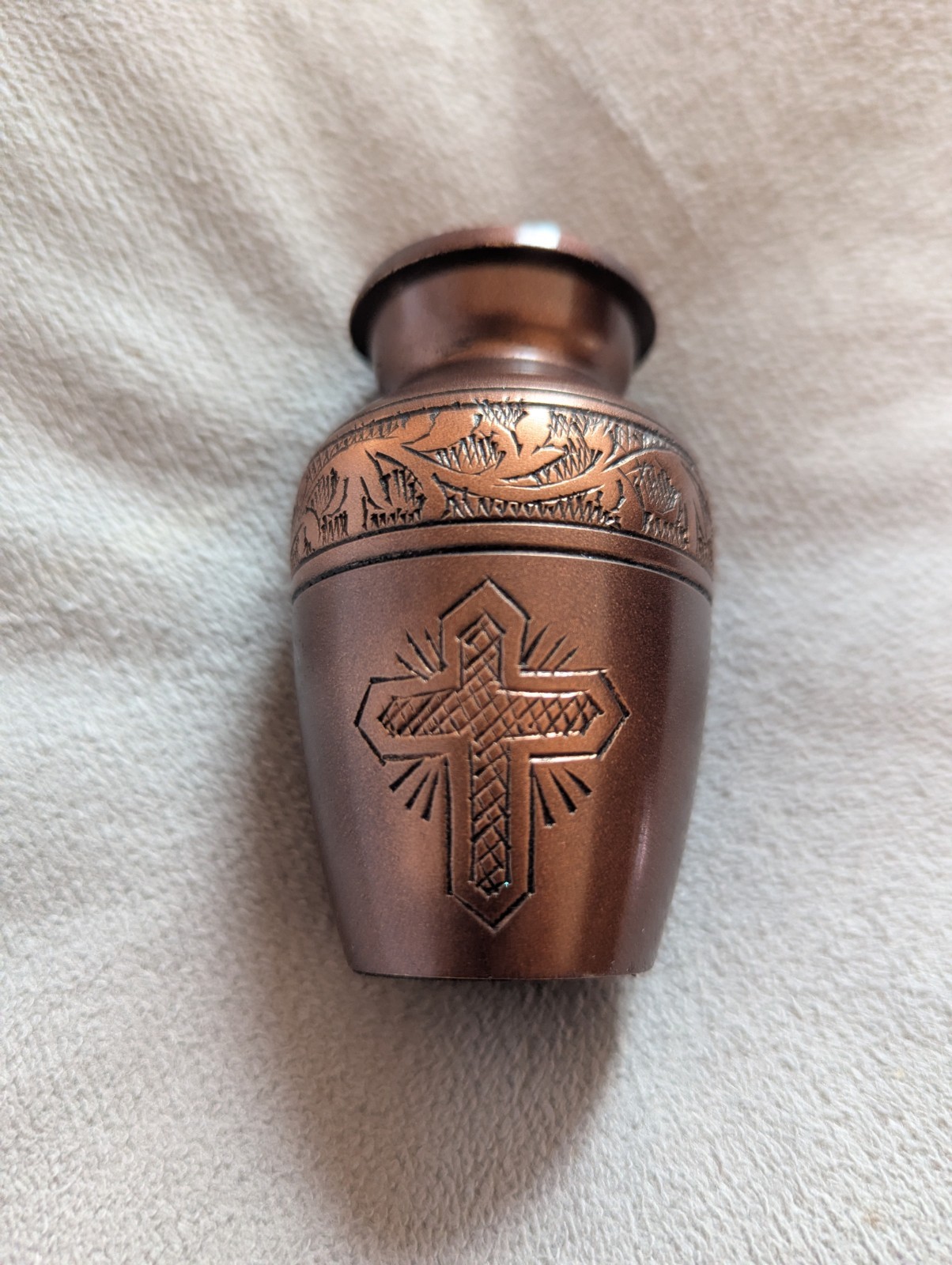 Love of Christ Commemorative Keepsake Cremation Urn – Set of 4 – Brushed Bronze
