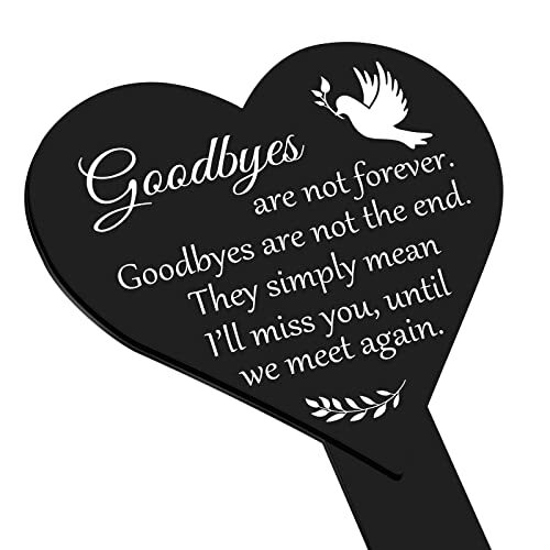 Waterproof Acrylic Memorial Remembrance Grave Plaque Stake for Outdoor Yard