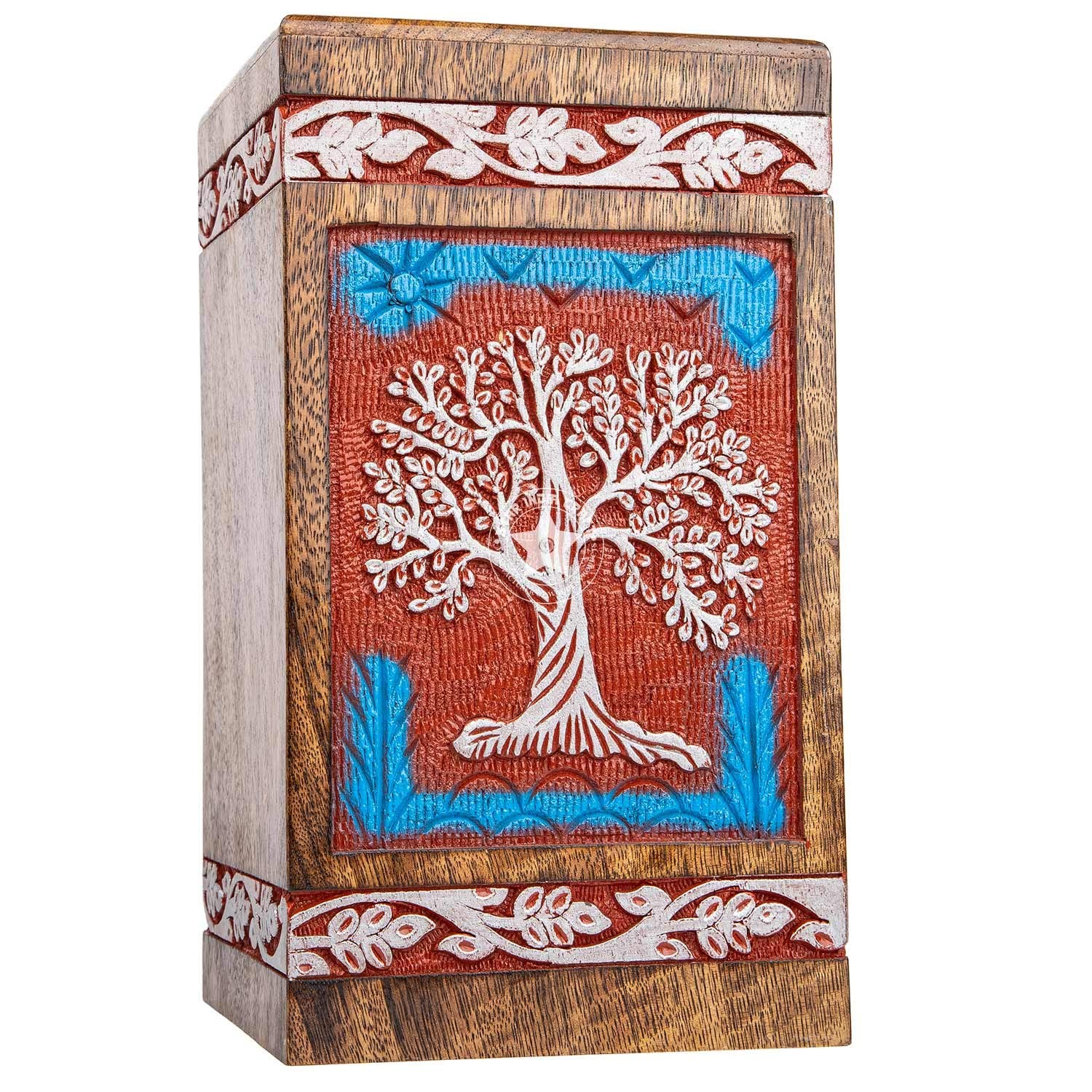 STAR INDIA CRAFT SIC Rosewood Hand Engraved Urn for Human Ashes Adult Female …
