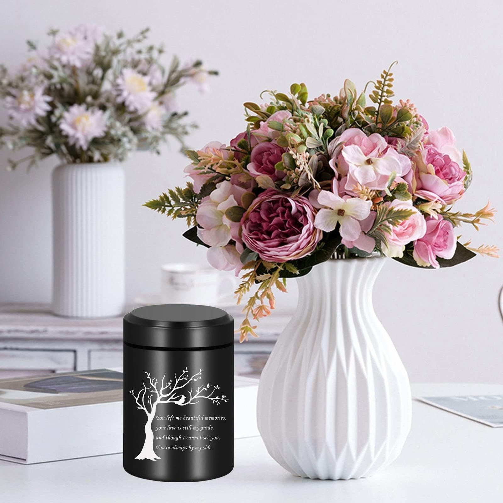 Small Keepsake Urn for Human Ashes Mini Cremation Urns for Ashes Stainless Steel