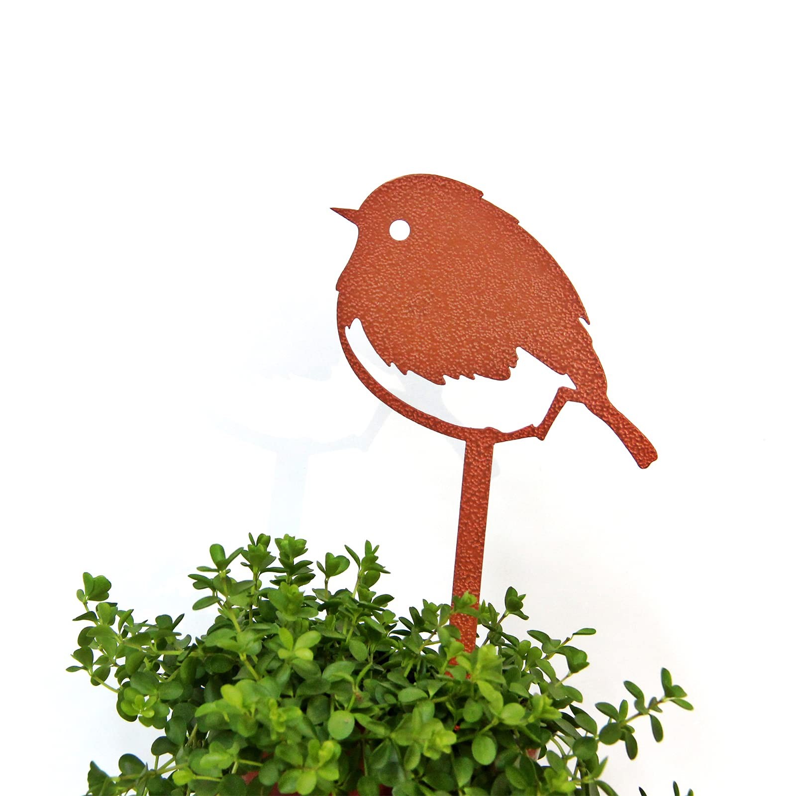 Chickadee Small Bird Metal Garden Stake – -Coated Rust-Resistant Mini Bird Pl…