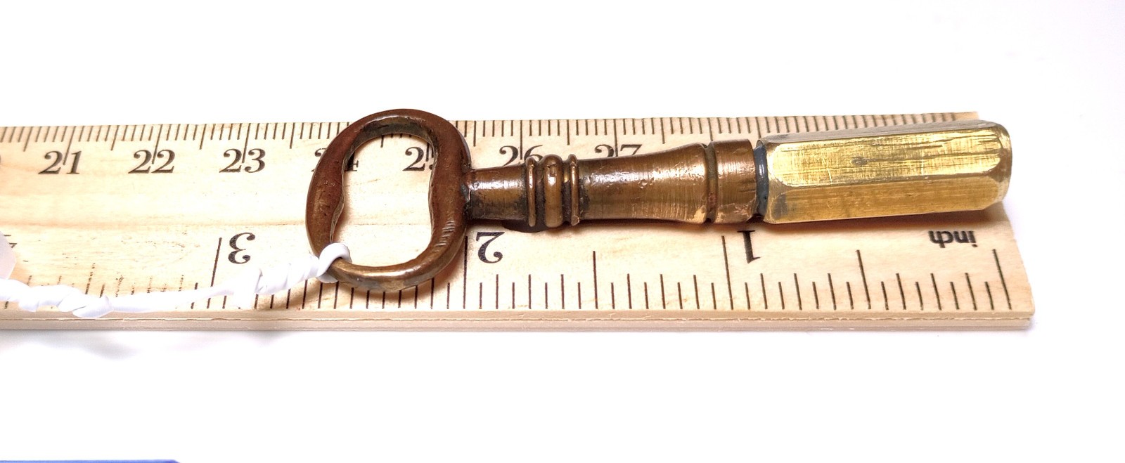 Brass Pocket Casket Key / Keychain Coffin Key