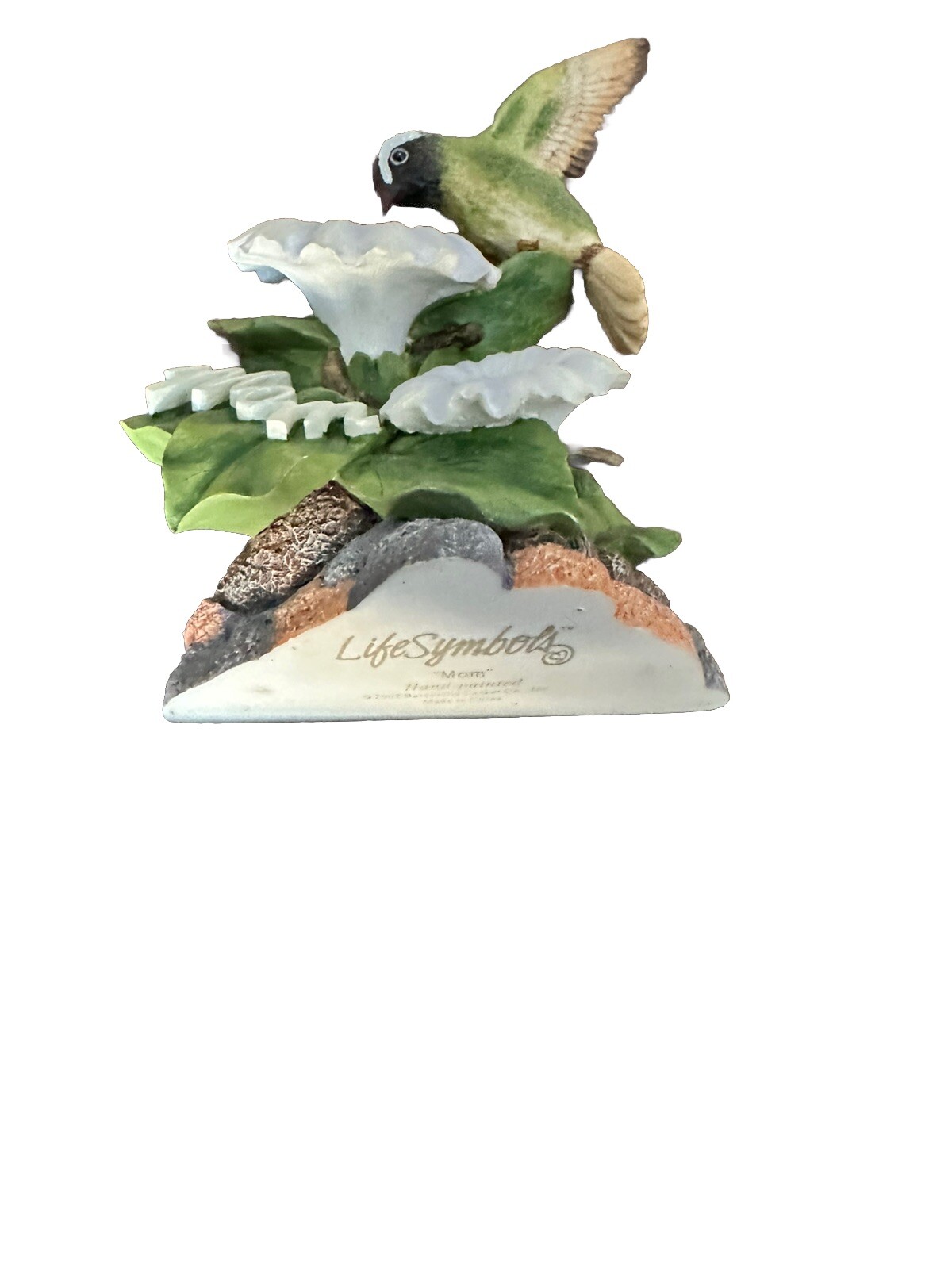 Life Symbol ‘Mom’ Hand Painted Hummingbird Casket Ornament