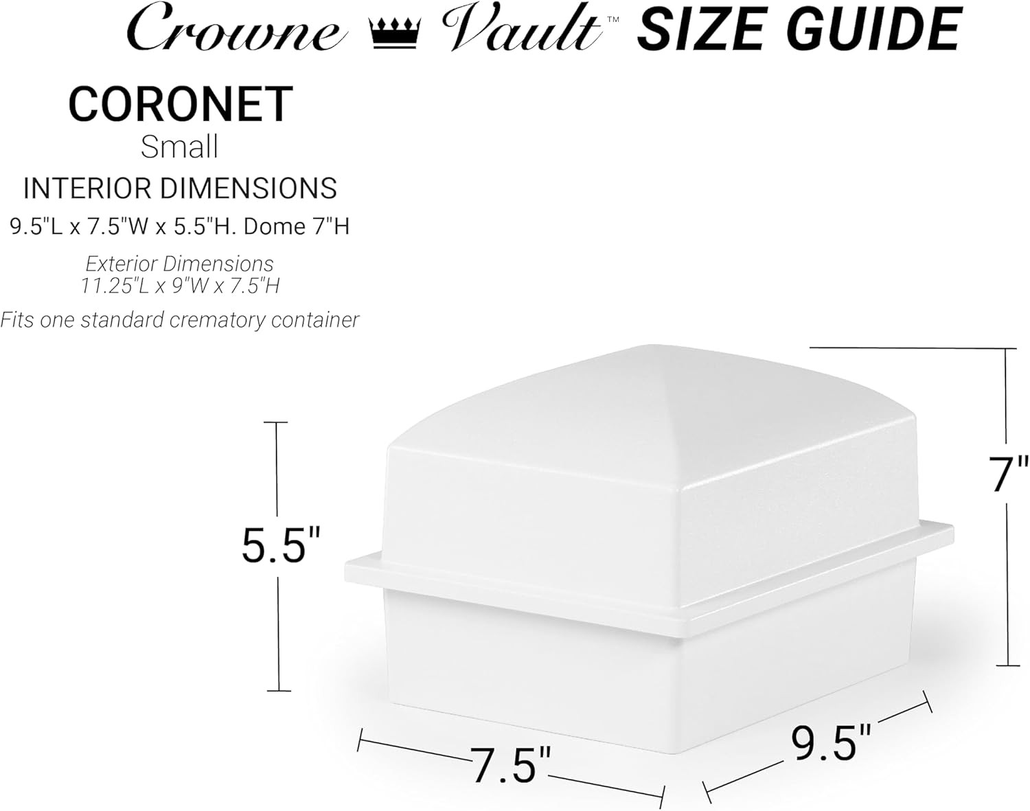 Eco-Friendly Recycled Urn Vault for Secure Ground Burial – Made in USA