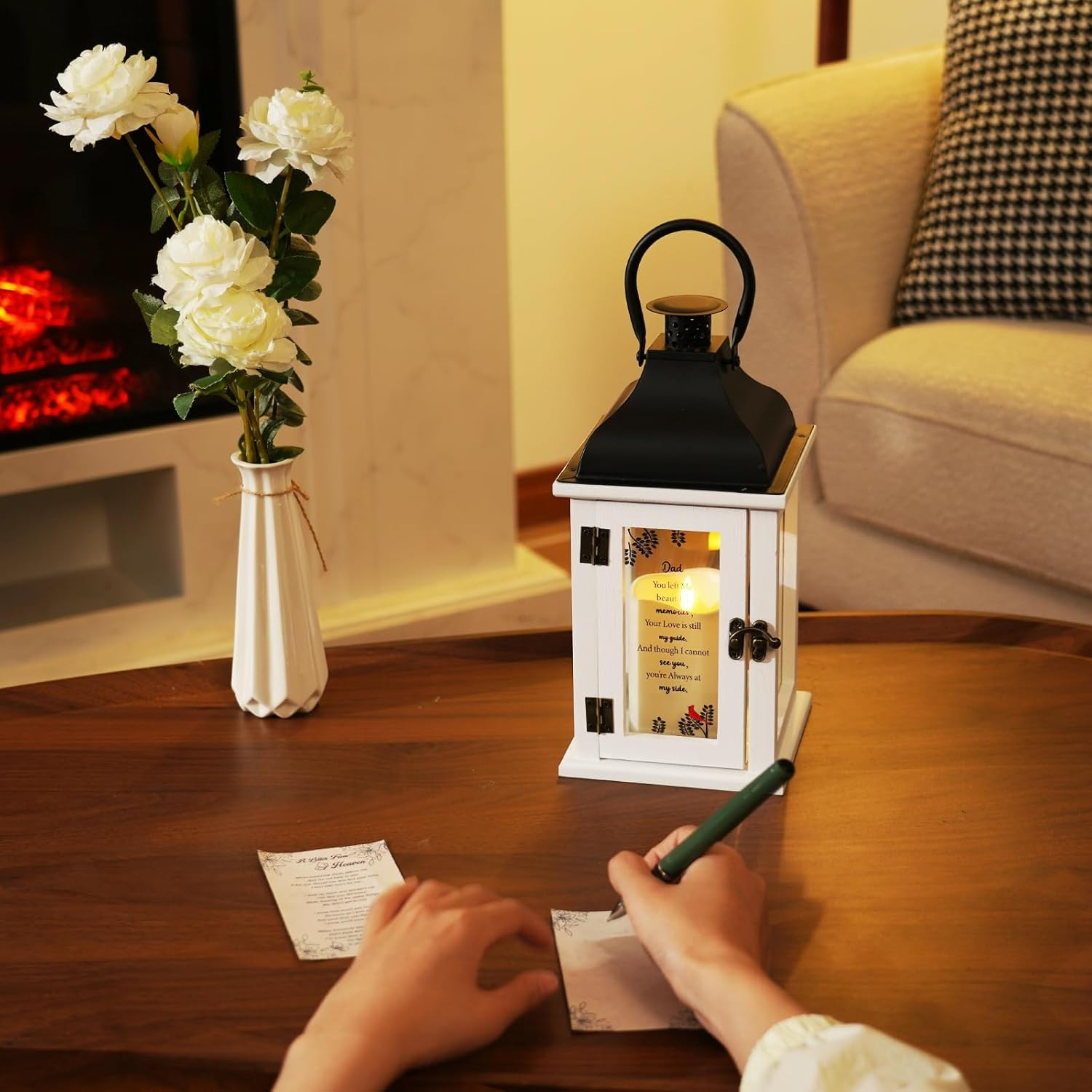 Homemory Memorial Lantern Bereavement Sympathy Gift for Loss of Loved One, Mothe