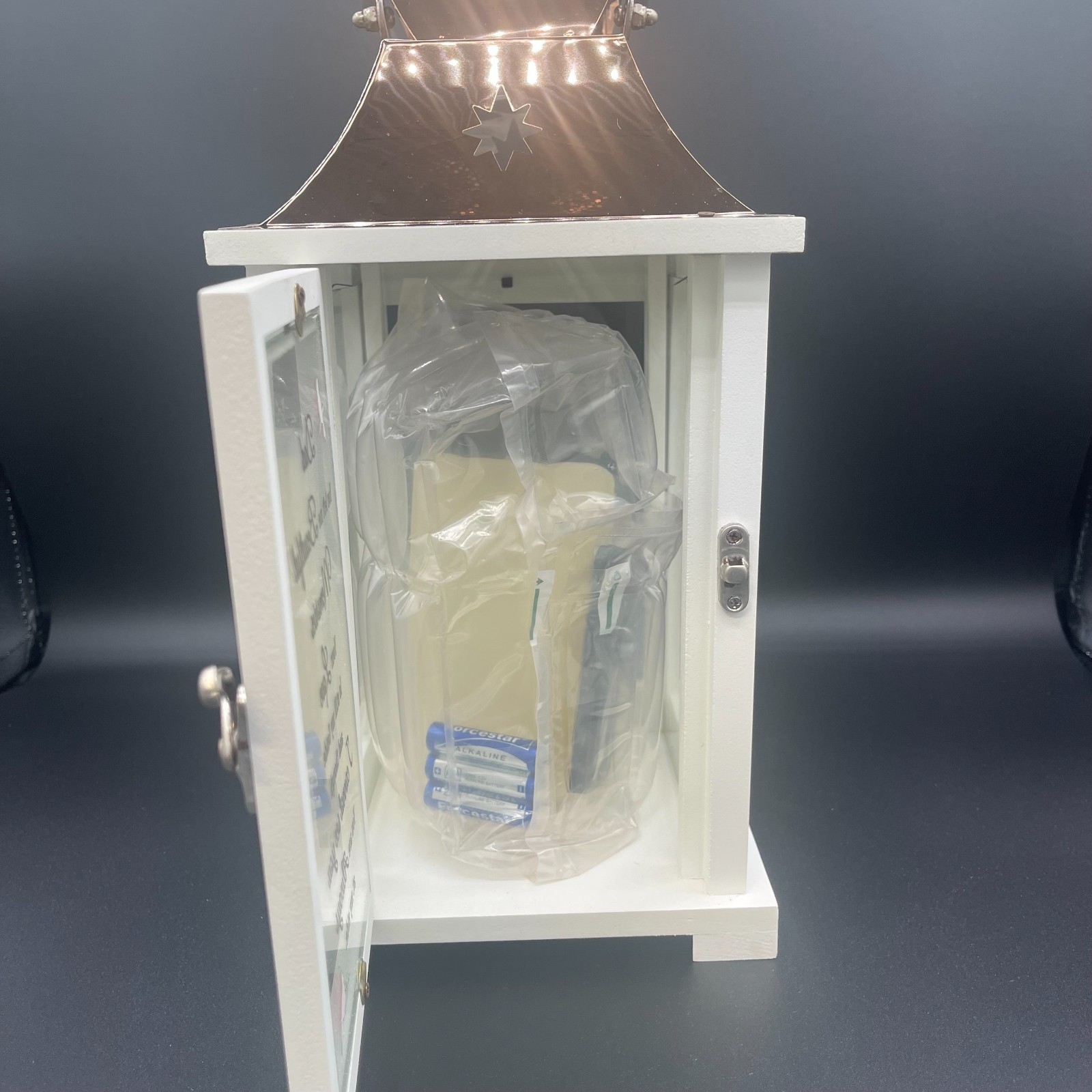 Memorial Lantern With LED Candle, Sympathy Gift Loss of Father/Dad, Bereavement