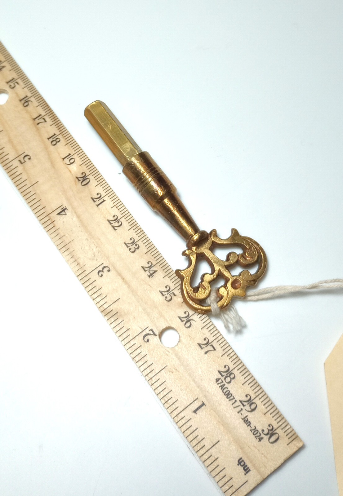 Brass Pocket Casket Key / Coffin Key