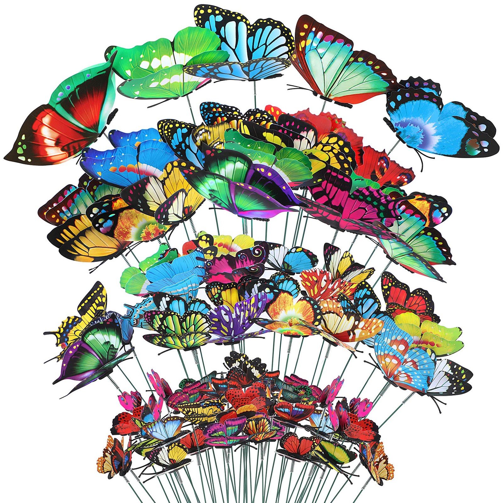 75PCS Butterfly Garden Stakes Waterproof Outdoor Decor for Patio & Yard