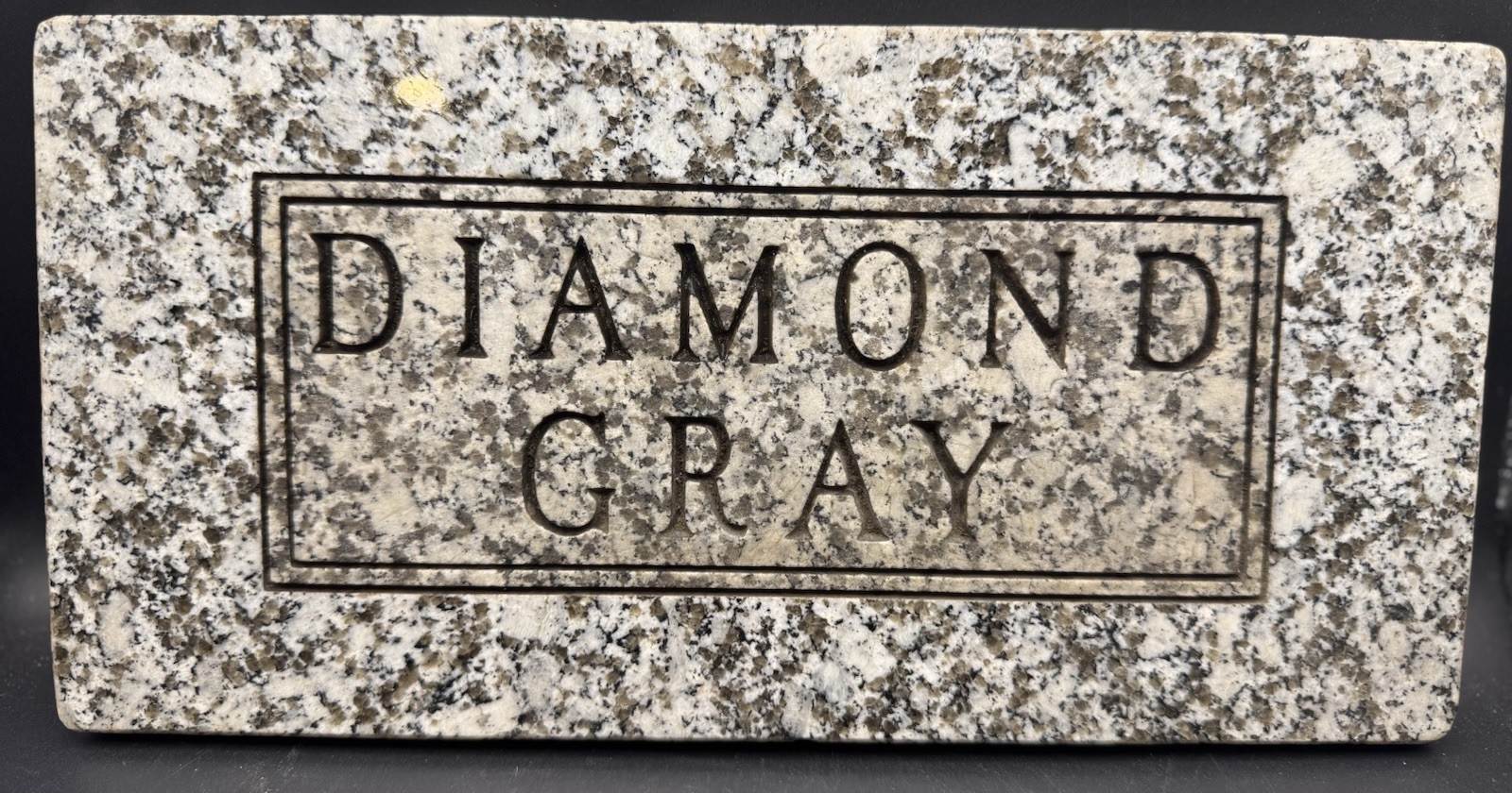Vintage Salesman Sample Funeral Home Marble Engraved Stone