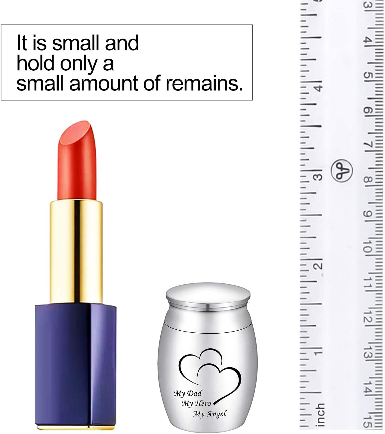 1.57 Inches Small Cremation Keepsake Urns for Human Ashes Mini Cremation Urn Sma