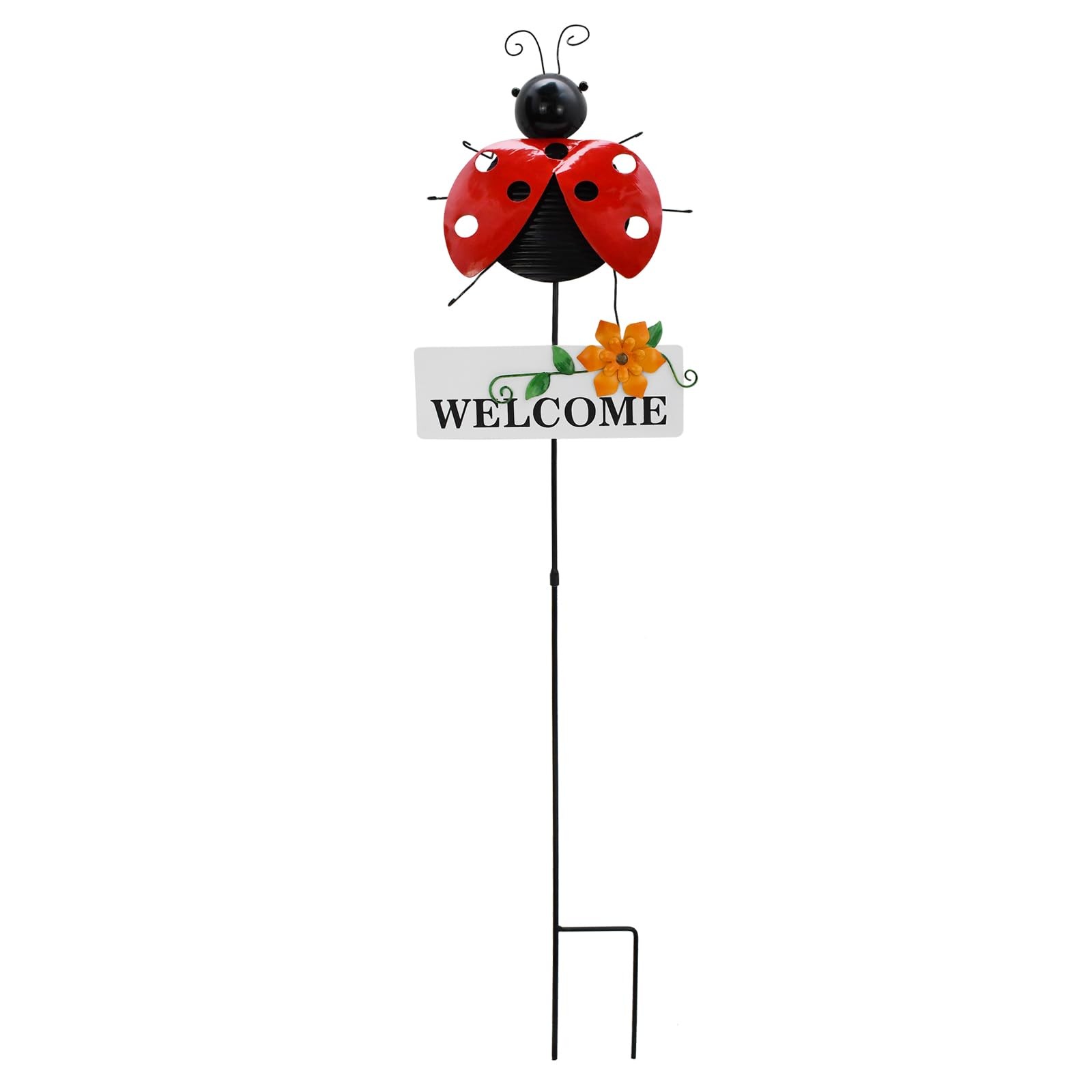 Garden Decor Metal Welcome Yard Stakes Spring Lawn Art Patio Decorative Plant…