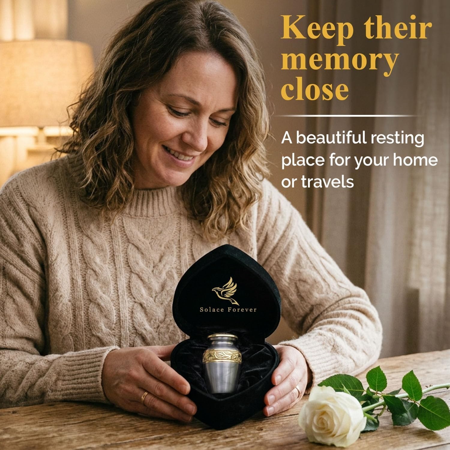 Small Urn for Ashes Adult Male & Female – Miniature Urns for Human Ashes Keepsak