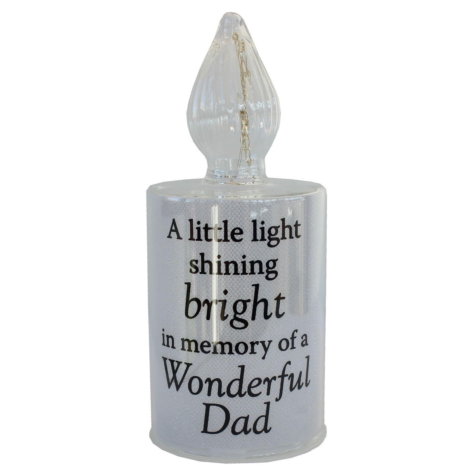 Thoughts of You Memorial Candle Light with Wording – Dad