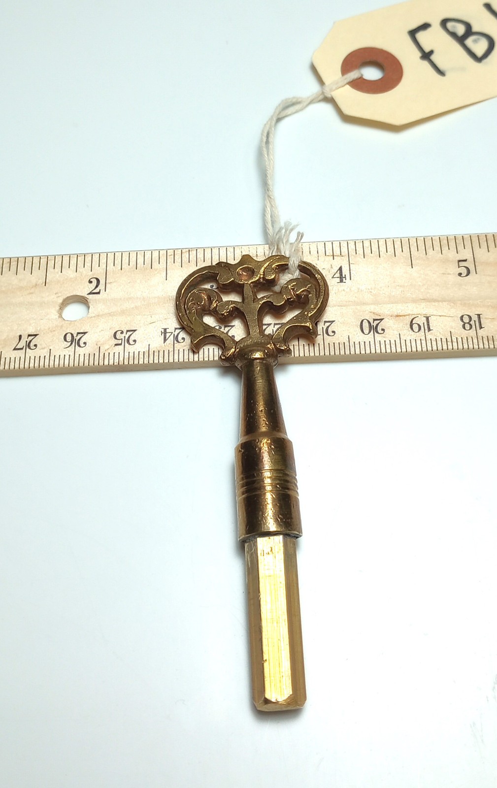 Brass Pocket Casket Key / Coffin Key