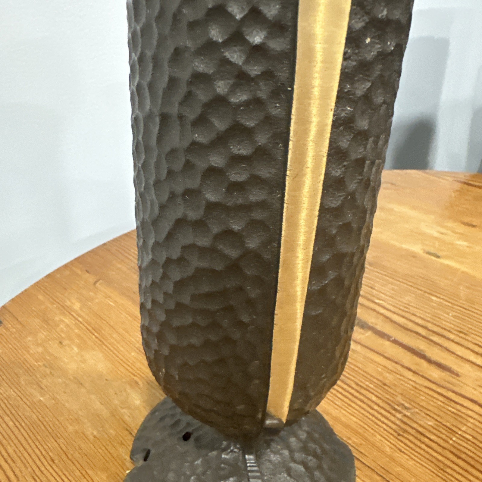 Solid 10” Bronze Memorial Grave VASE Used