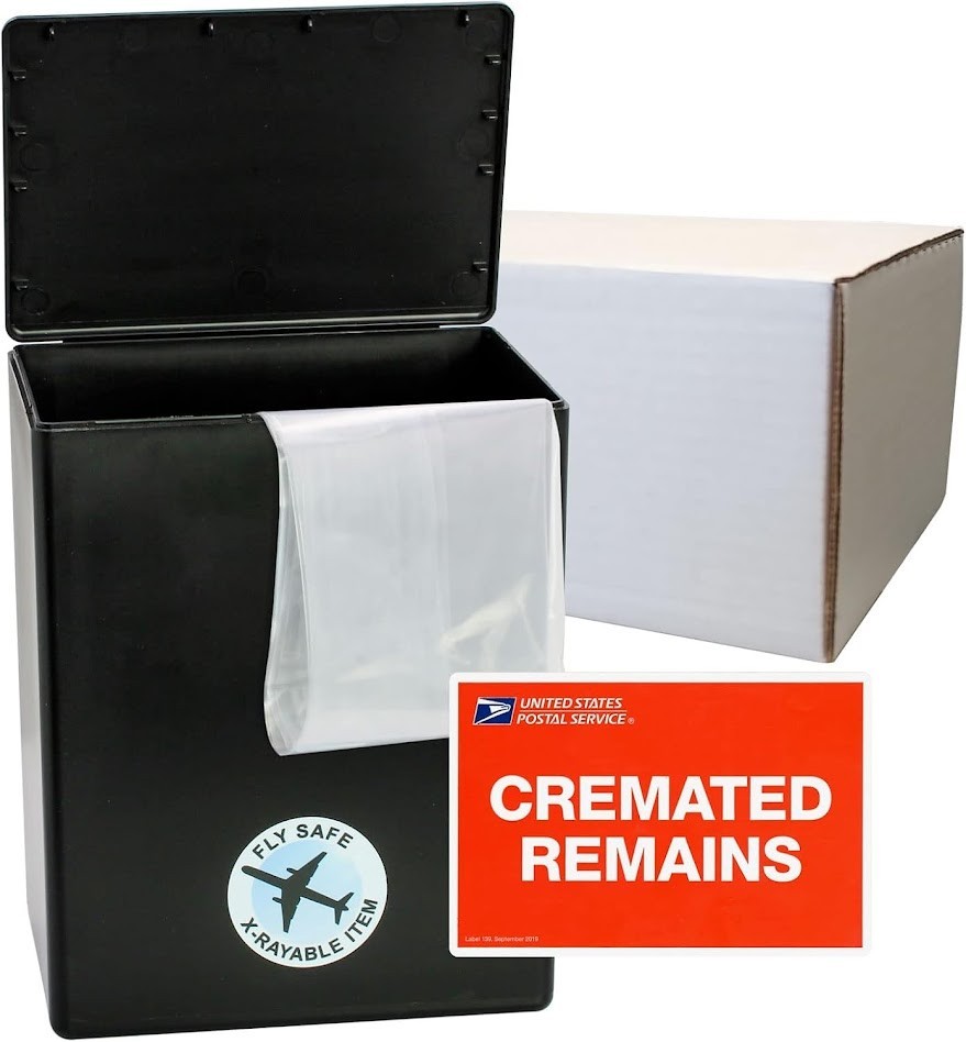 TSA Approved Travel Cremation Urn Kit Human Ashes 200 Cu In Airline Safe