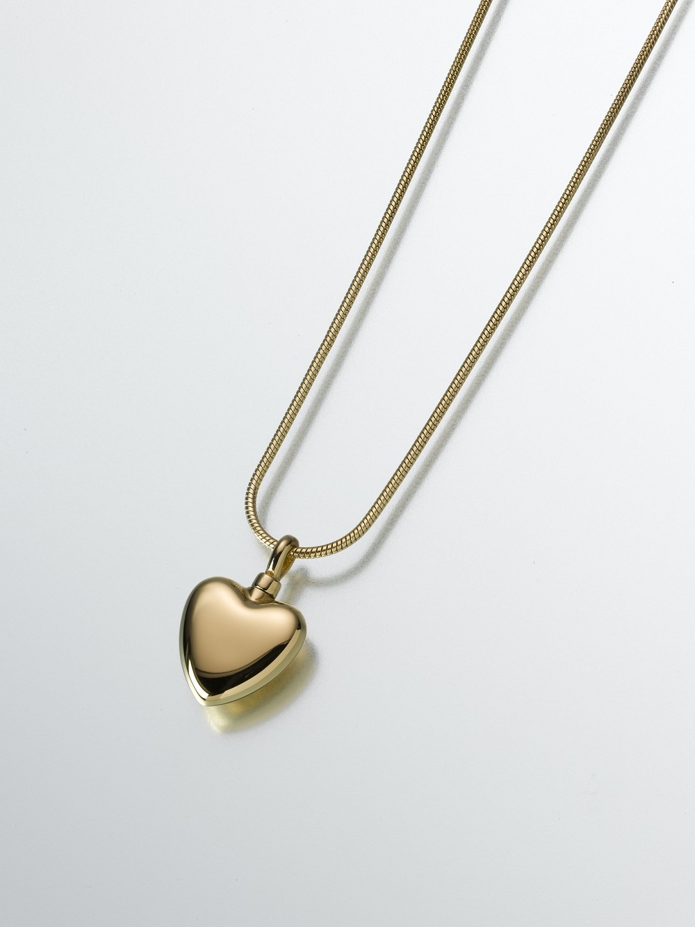Gold Vermeil Small Heart Memorial Jewelry Pendant Funeral Cremation Urn