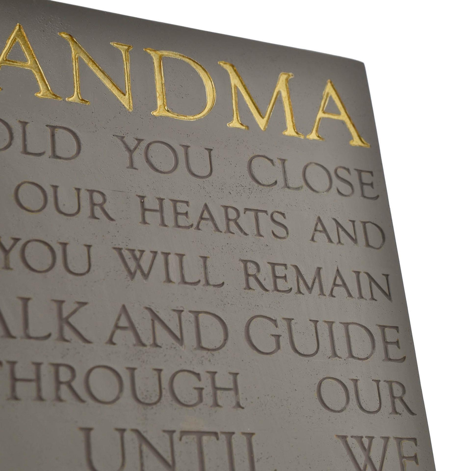 Grey Square Memorial Plaque by Thoughts of You – Grandma