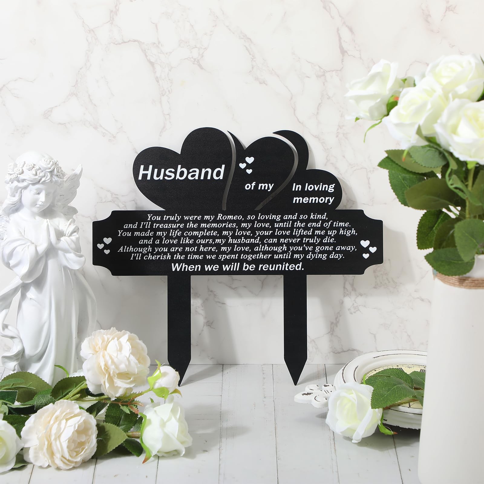 Memorial Stakes Grave Decorations for Cemetery Plaque Stake Markers Memorial …