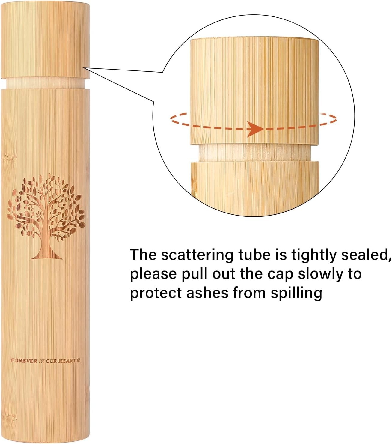 Small Eco Friendly Scattering Tubes for Ashes Includes Drawstring Bags Set 4