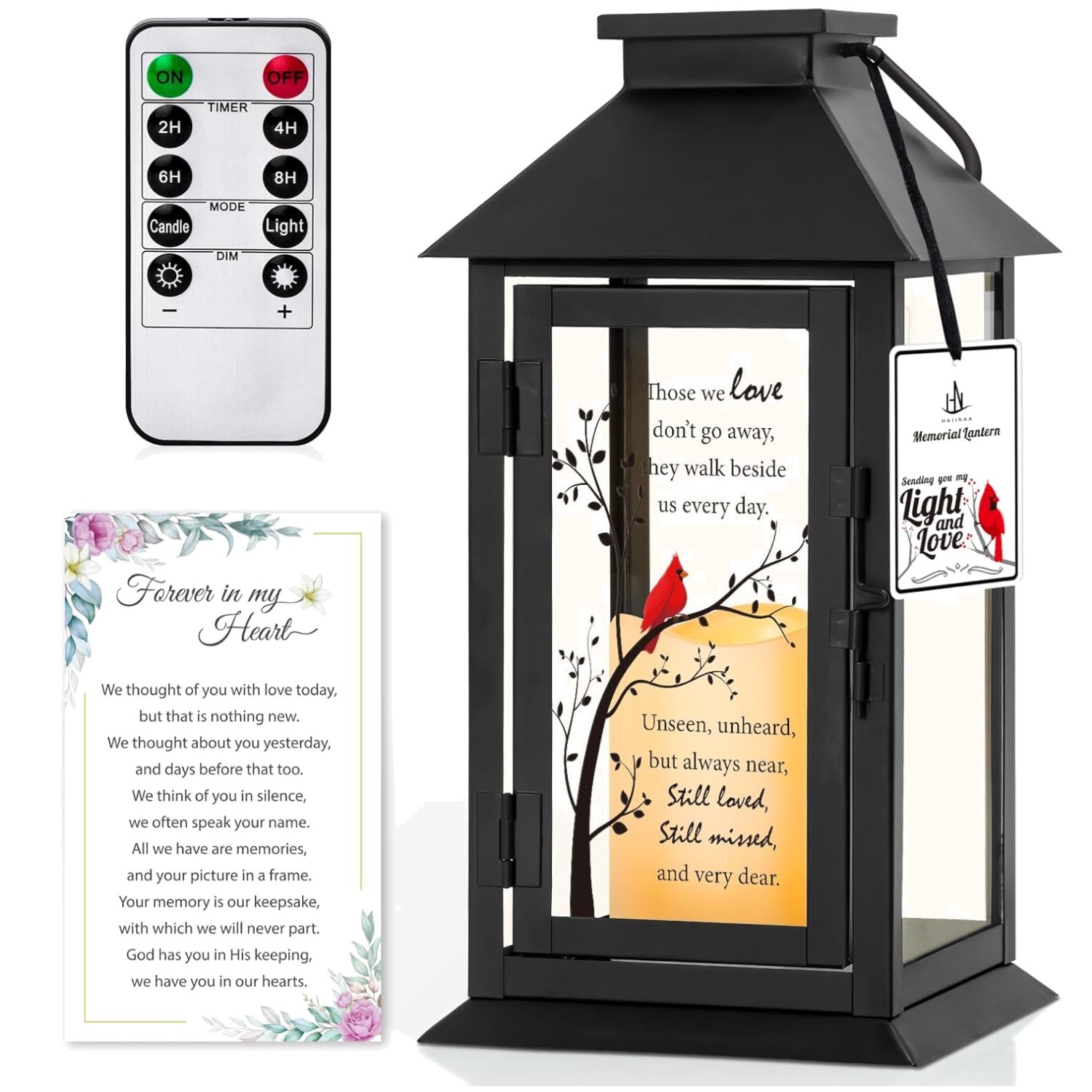 Personalized Memorial Lantern – Bereavement Sympathy Gift