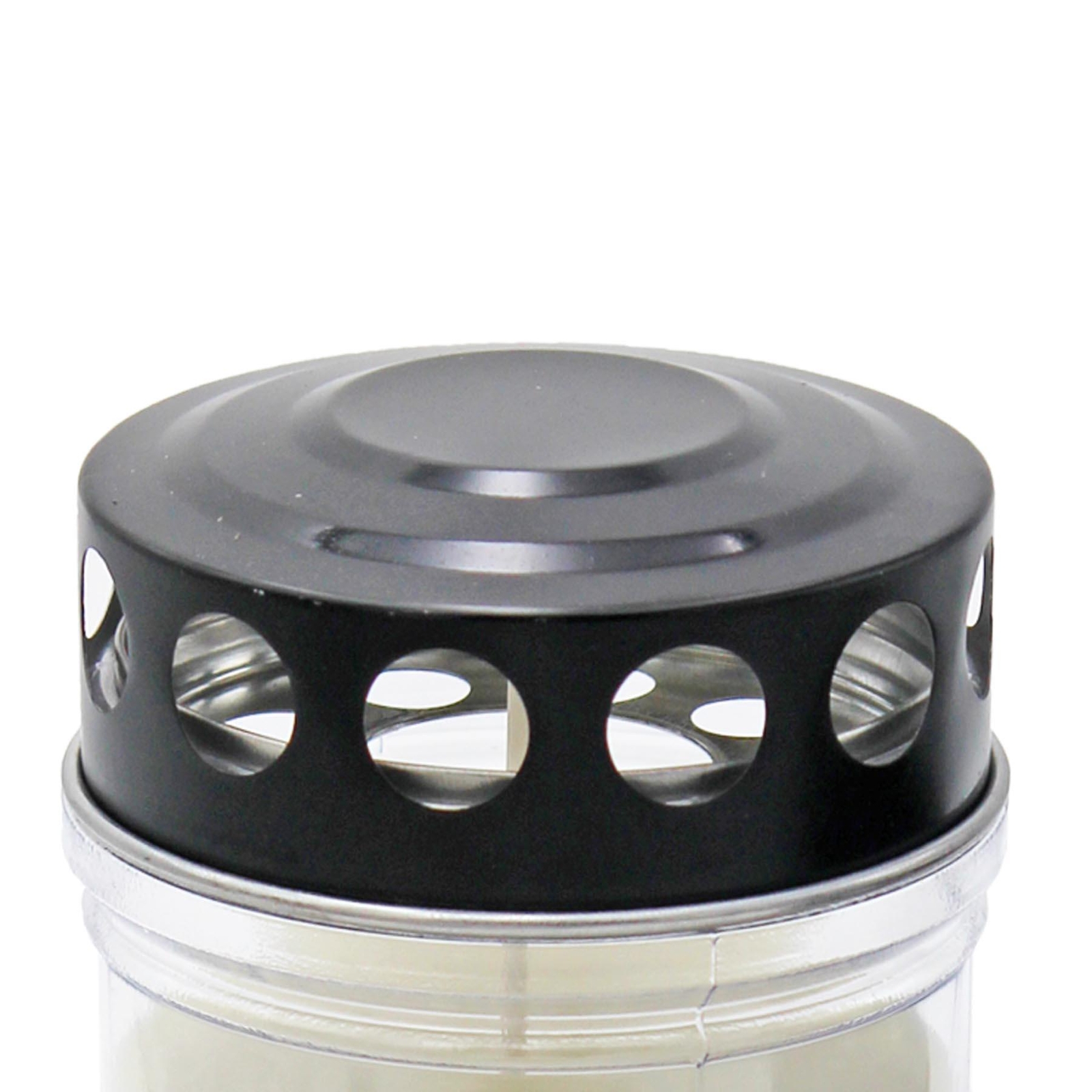 Memorial Pillar Candle With Windproof Cap With Sympathy Cross 7 Days