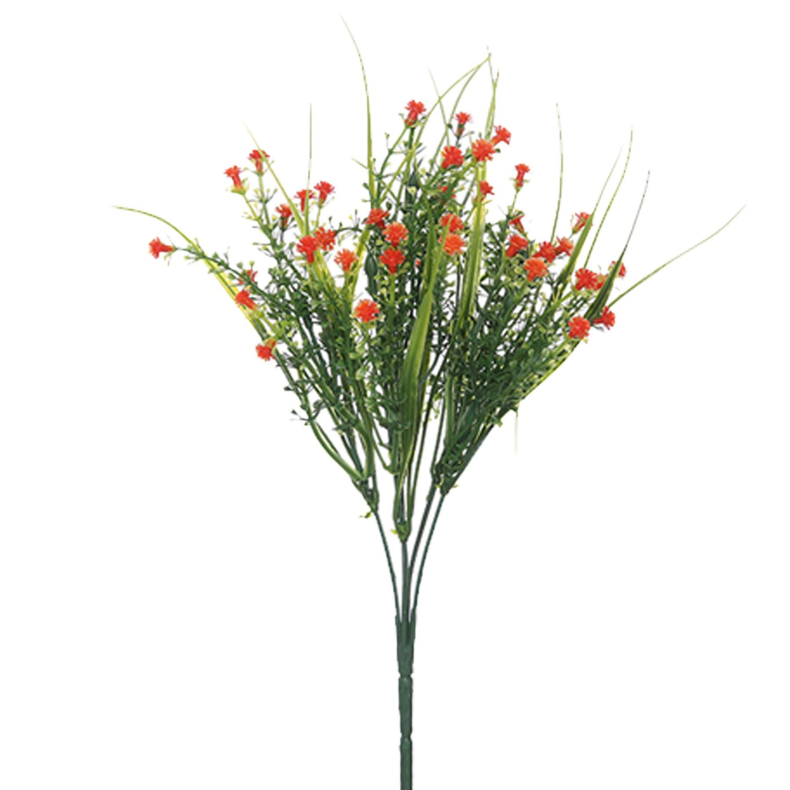 Artificial Mini Gyp Flowers for Wedding Valentines Memorial Graveside – Orange