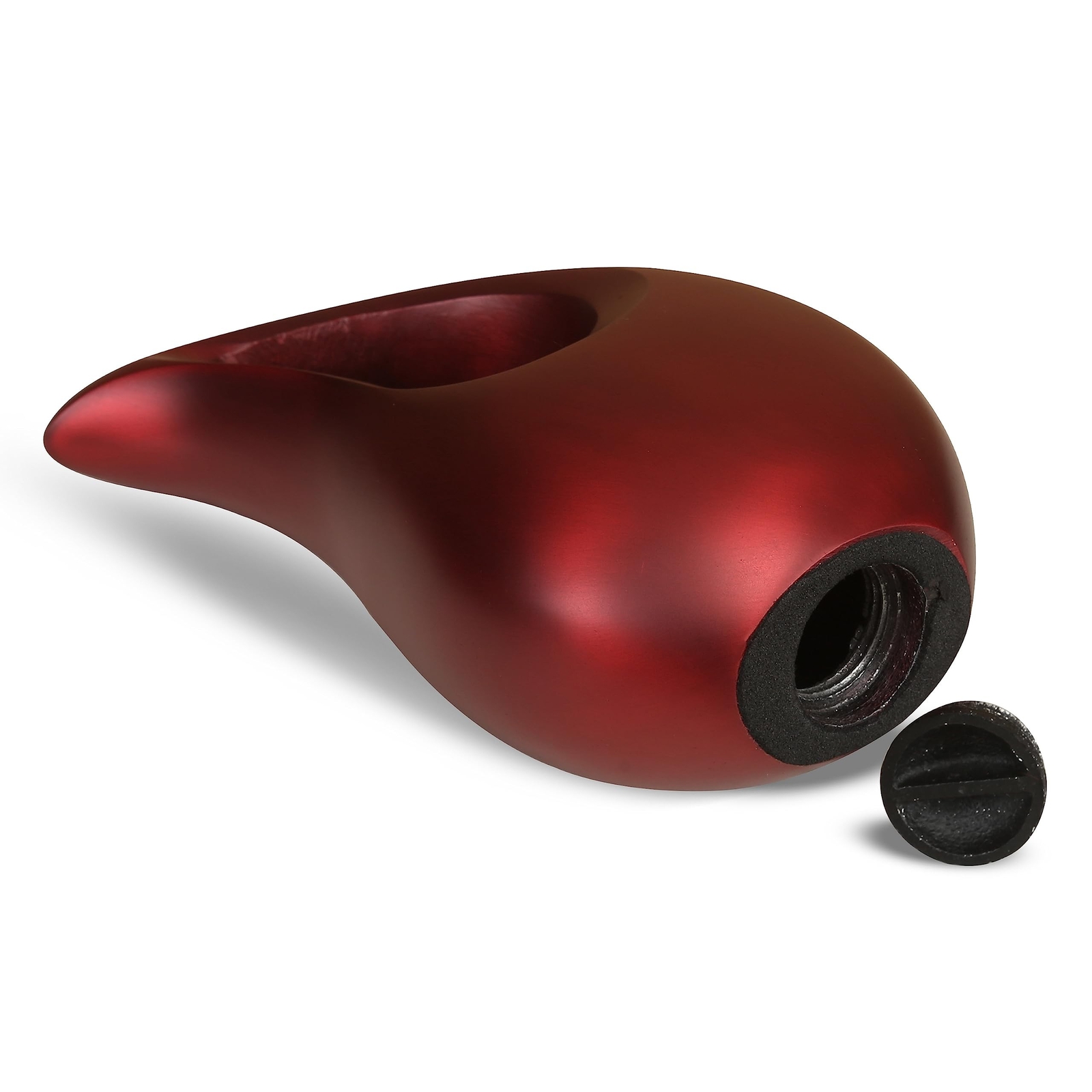 Red Tear Drop Medium Size Urns for Human Ashes with Silver Heart (6 Inch Heig…