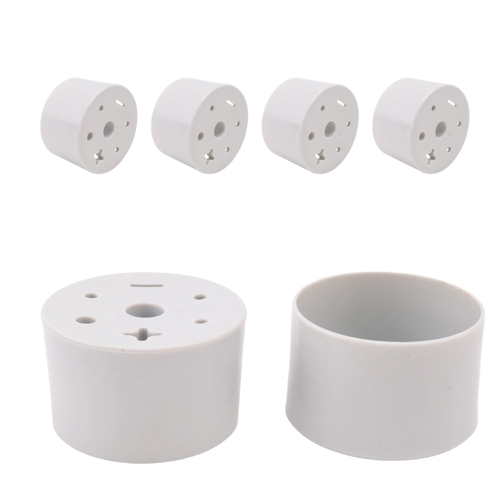 6 Pcs Cemetery Grave Vase Inserts Plastic Cemetery Flowers Holder Bracket3779