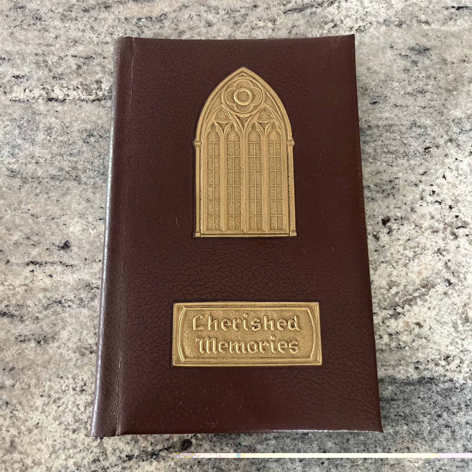 Vintage Cherished Memories Book Funeral Mortuary Memorial