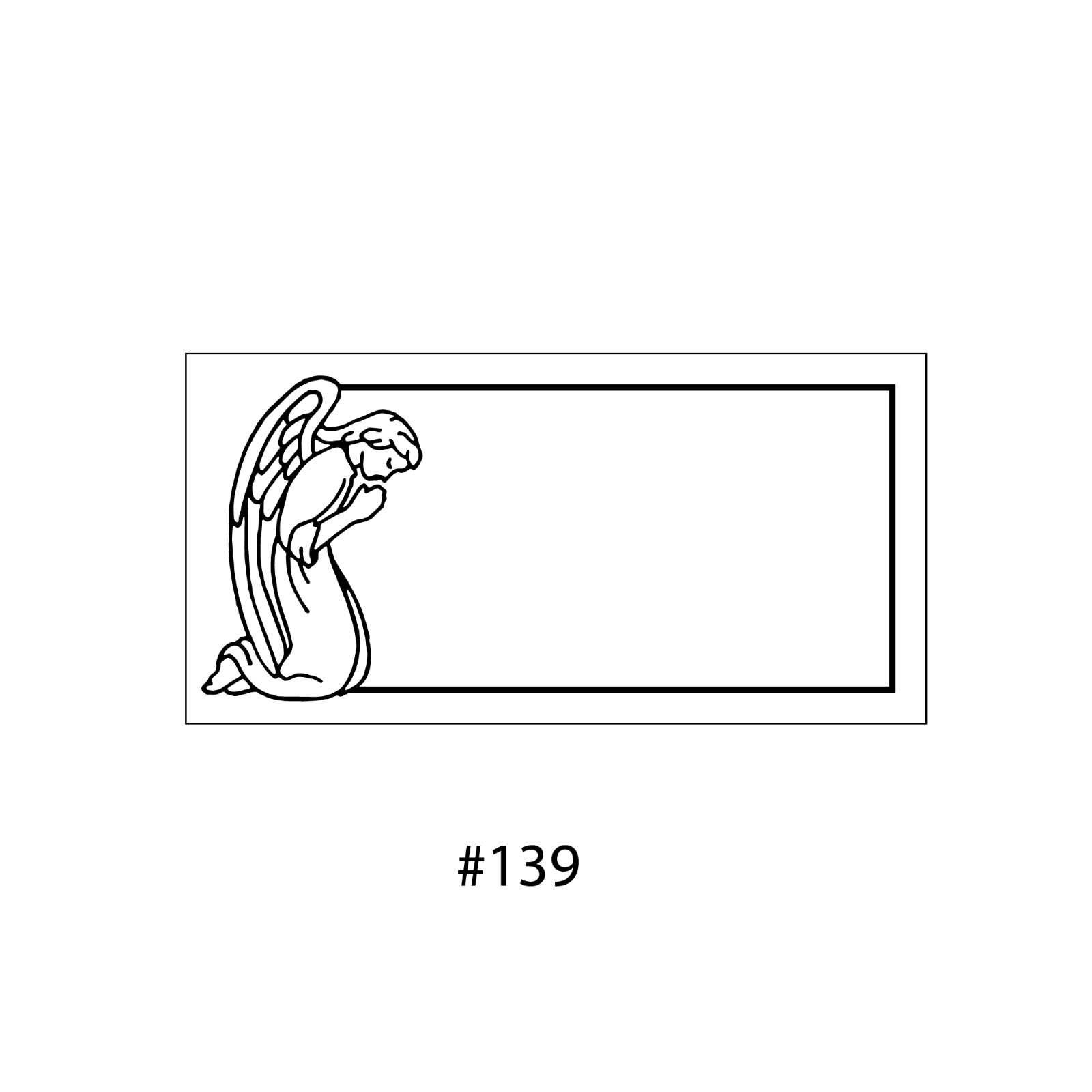 Cemetery flat marker 24x12x4″ includes engraving