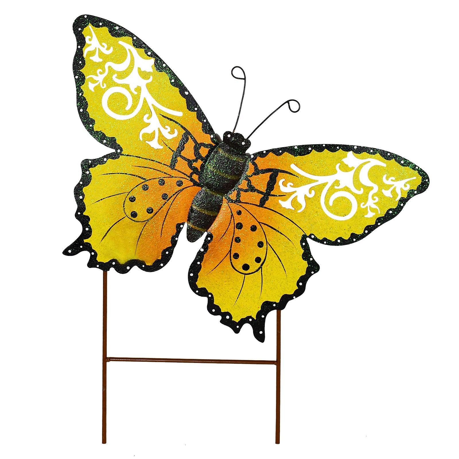 Butterfly Garden Stake Decorative Butterfly Yard Stake, Cute Insect Decor Met…