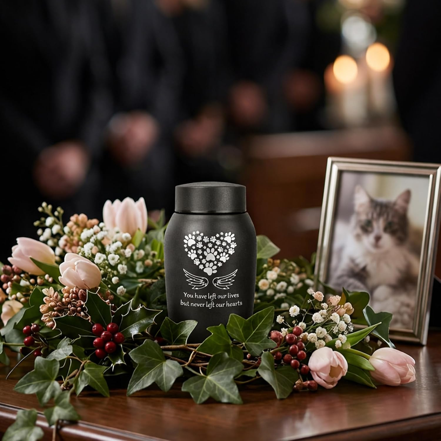 Cremation Urns for Human Ashes Adult for Woman Men Large Stainless Steel Silver