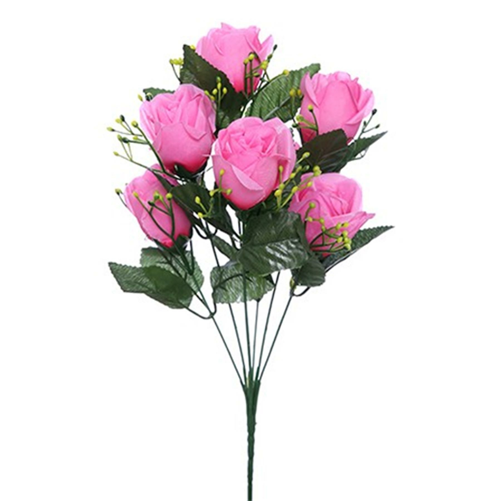 Artificial Silk Rose Flowers for Wedding Valentines Memorial Graveside – Pink