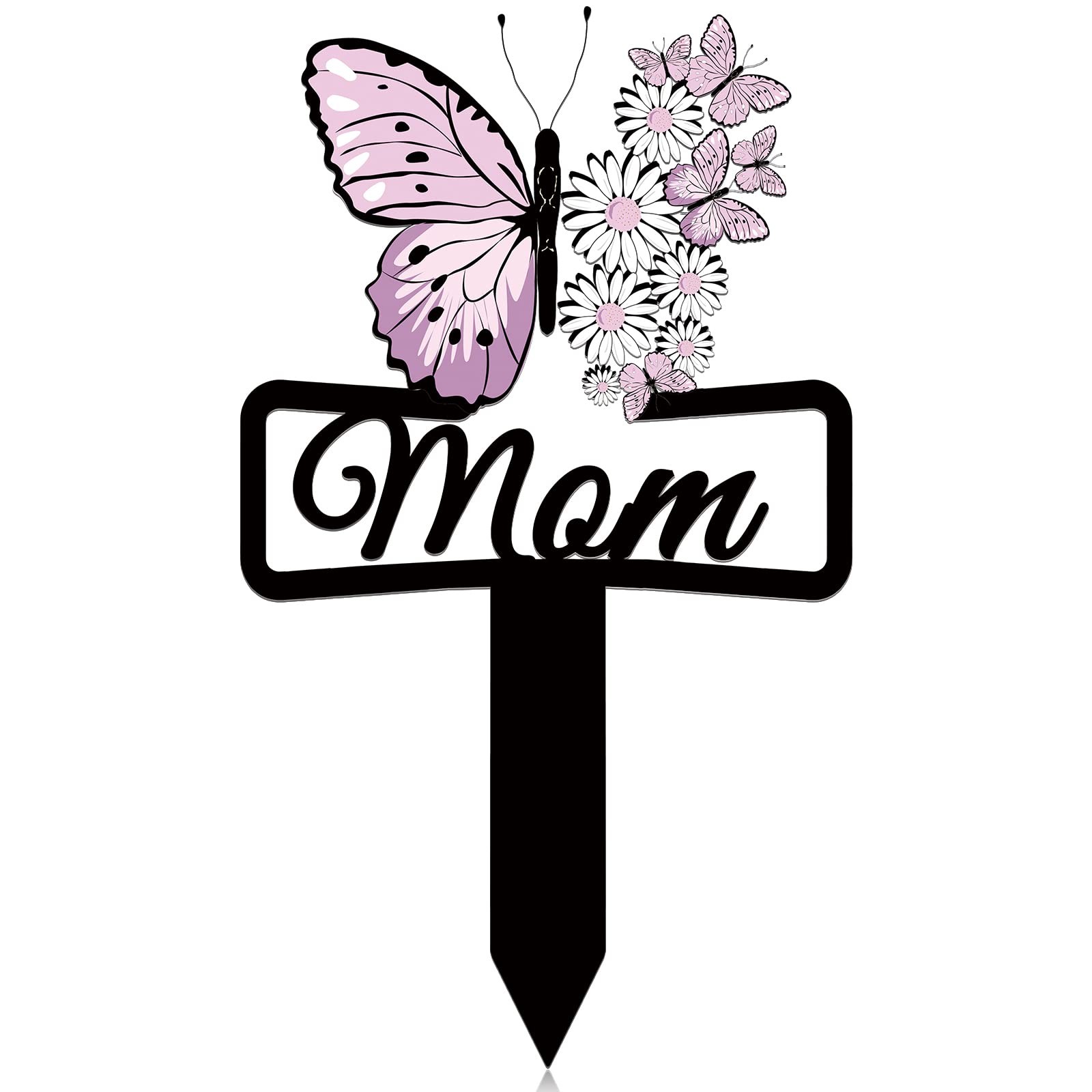 Memorial Grave Markers for Mom Butterfly Memorial Plaque Stake Sympathy Grave…