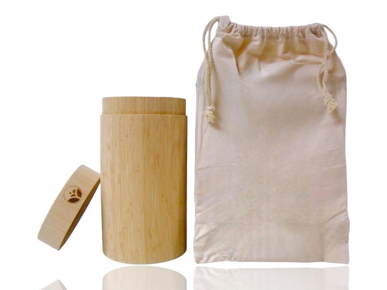 Bamboo Scattering Urn 10″ x 5.5″ Eco Biodegradable Tube for Ashes Cremation, New
