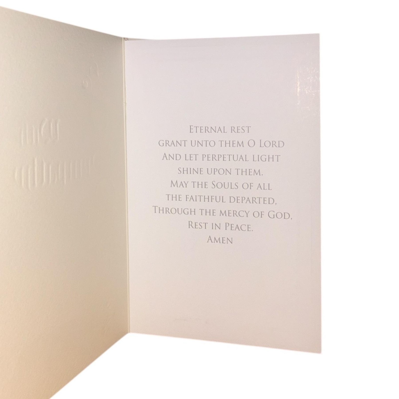 Catholic Mass Card and Envelope With Sympathy Divine Mercy Jesus Christ