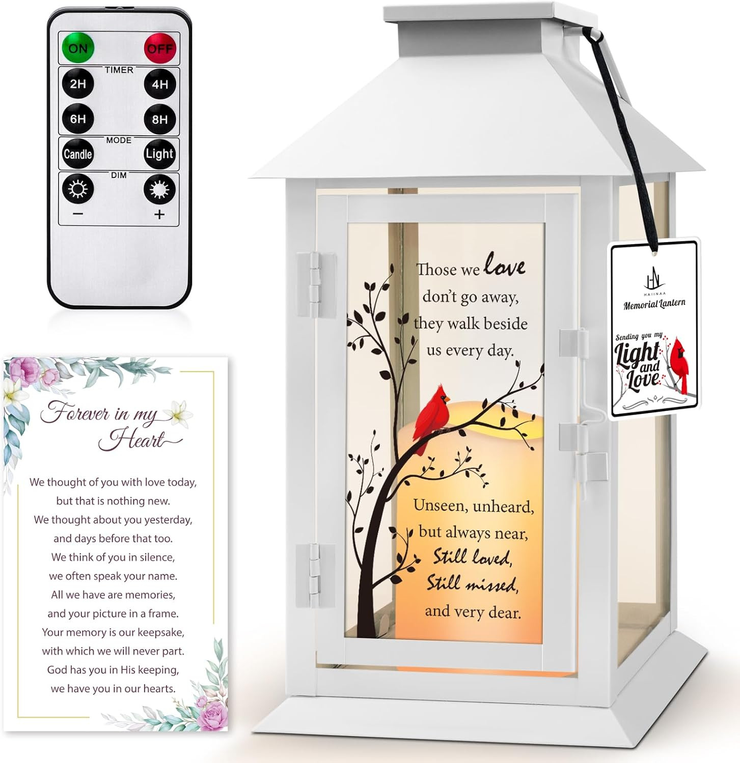 Memorial Lantern Bereavement Gifts in Memory of Loved One – Remembrance Sympathy