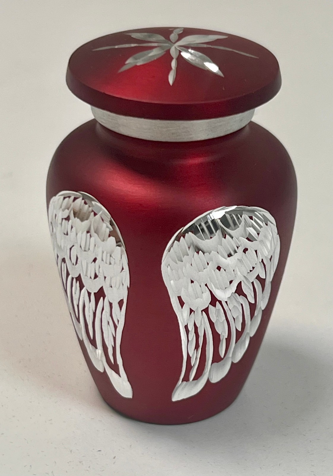 Keepsake Company Red Angel Wings Mini Cremation Urn KC15550-T Keepsake