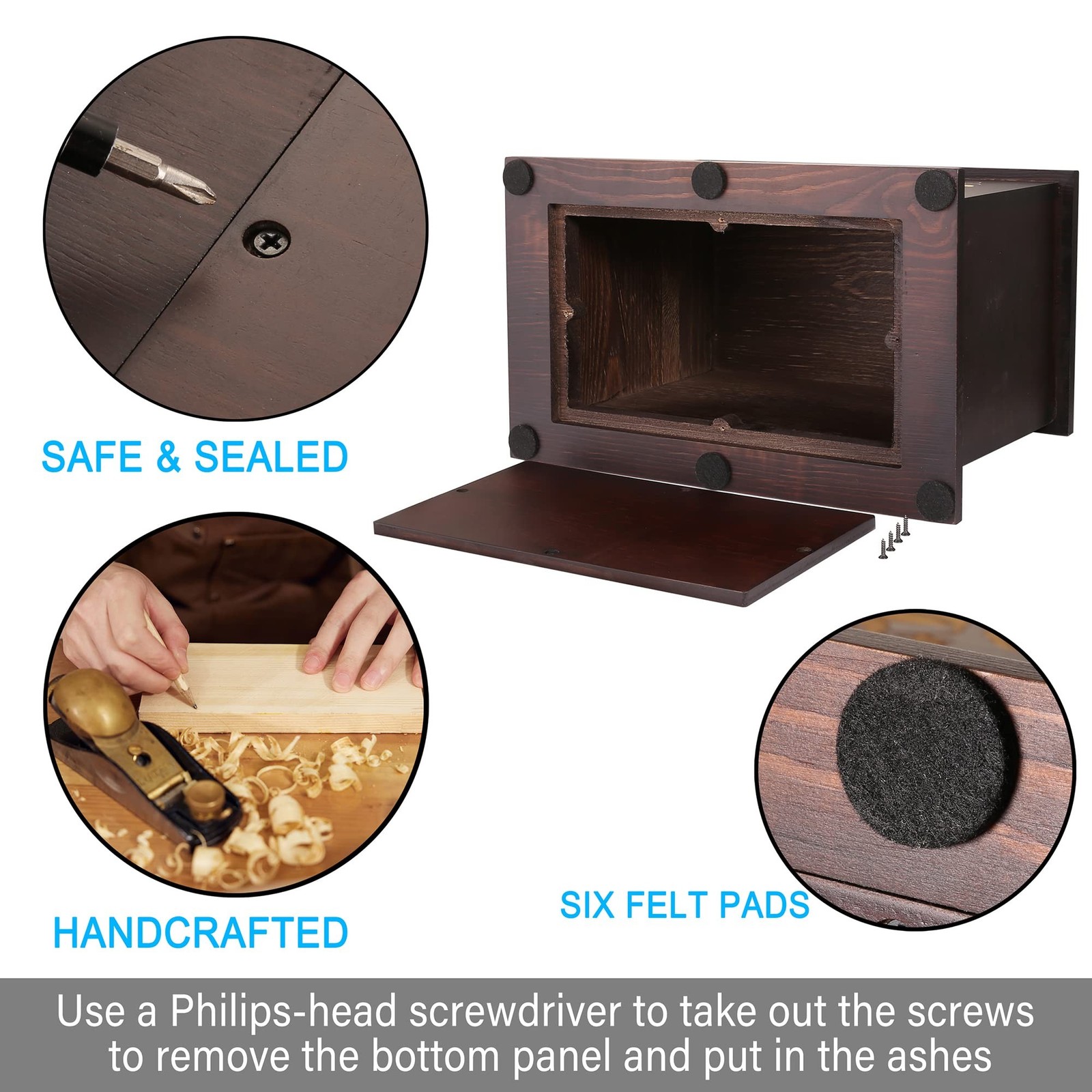 Cremation Memorial Urns for Human Ashes Adult Male Female, Wooden Urns Box an…