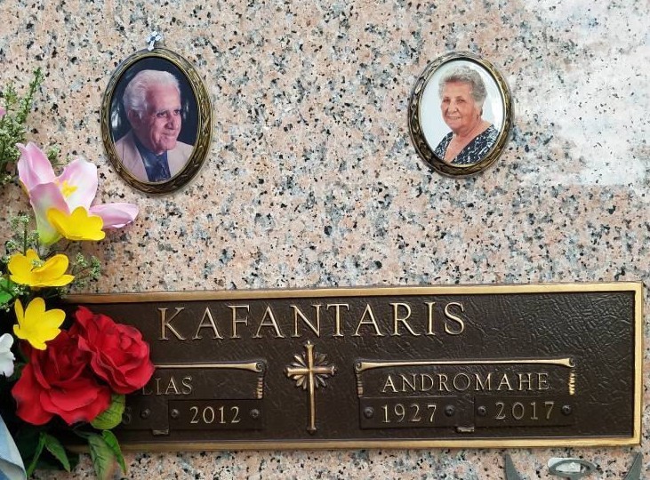 7.5″x 5.5″ Porcelain Photo Picture With Bronze Frame Outdoors Cemetery Headstone