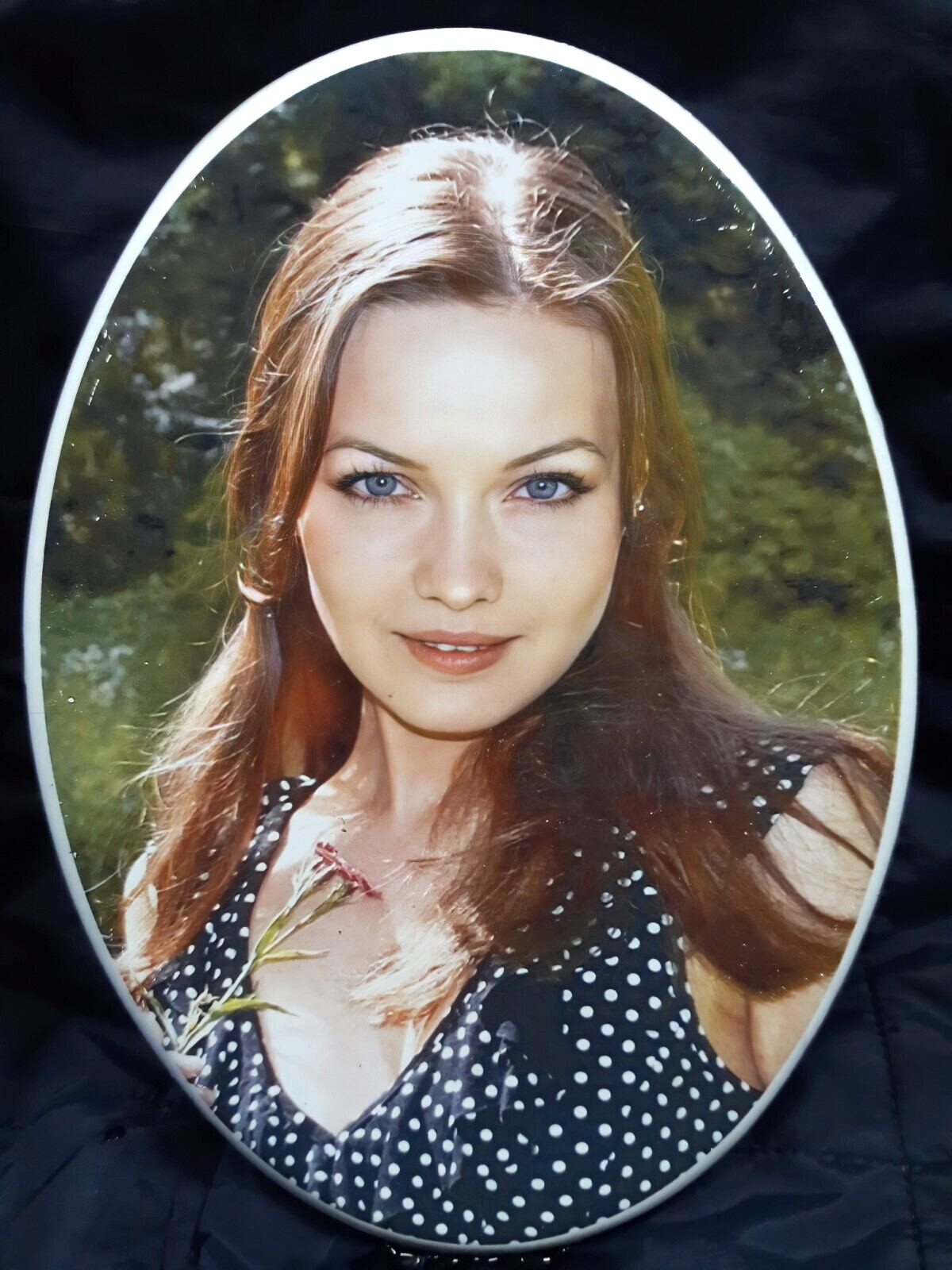 18x24cm Oval Porcelain Ceramic Photo Headstone Picture Outdoors Cemetery